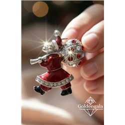 Брошь новогодняя "дед мороз" БР4 модель БРО/20