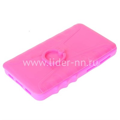 Задняя панель универсальная ПЛАСТИК с кольцом 5.3''-5.6'' малиновая