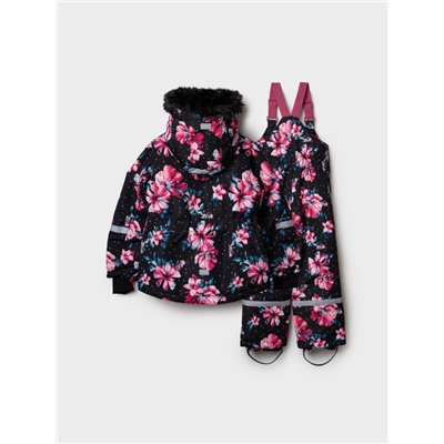 Комплект зимний для девочки: куртка, полукомбинезон