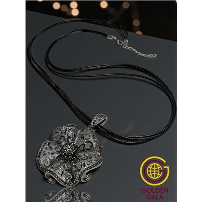 Кулон на кожаном шнурке "Женская грация" Арт КШ2130/14