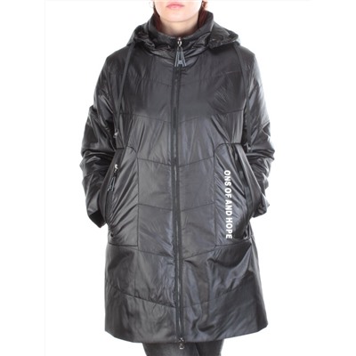 22-305 BLACK Куртка демисезонная женская AKiDSEFRS (100 гр.синтепона)