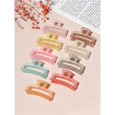 Крабик для волос «Туман», прямой, 7 см, МИКС