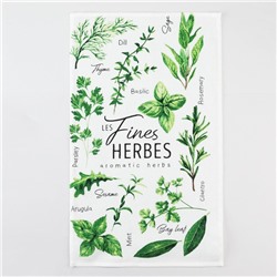 Набор кухонных полотенец Доляна Fines herbes, 35х60см-2шт, 100% хлопок