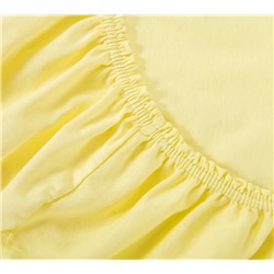Простыня трикотажная на резинке жёлтый Текс-Дизайн