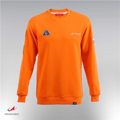 Свитшот РОСКОСМОС х ONLYTOP, р. XS, оранжевый
