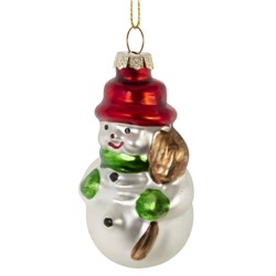 Украшение новогоднее "Снеговик", L5 W4,5 H9 см