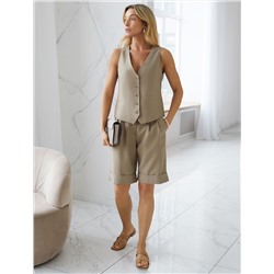 Шорты-бермуды из плотного лиоцелла