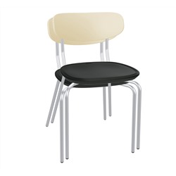 Штабелируемый стул SHT-S85М-2
                        бежевый / черный / хром лак