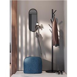 Зеркало настенное с полкой Yens, черное