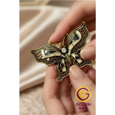 Брошь бабочка с эмалью БР4/12