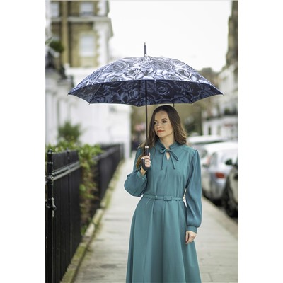 L850-4281 NavyRose (Розы) Зонт женский трость Fulton