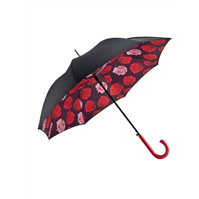 L754-4427 FloatingRoses (Красные розы) Зонт женский трость Fulton
