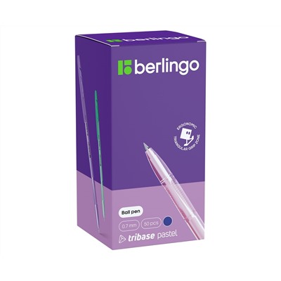 Ручка шариковая Berlingo "Tribase Pastel" синяя, 0,7мм