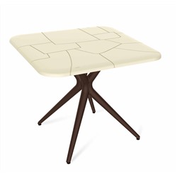 Пластиковый стол SHT-TU30/TT30 83/83 бежевый/коричневый
                        бежевый / коричневый