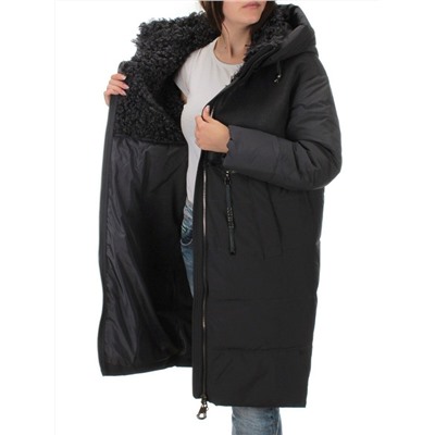 C1041 DK.GRAY Пальто зимнее женское (200 гр .холлофайбер)