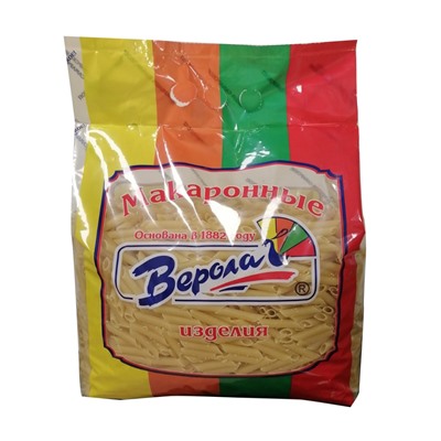 Макароны Верола Перья гр. В в/с, 3 кг