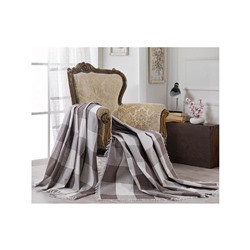 Покрывало Накидка на Диван 180x230 см. 100% Хлопок Koltuk Örtüsü Naturel Dama Kahve