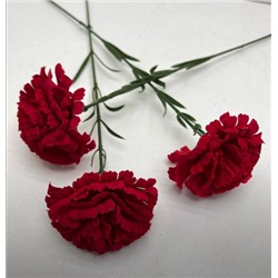 Цветок искусственный декоративный Гвоздика 1 шт 53 см