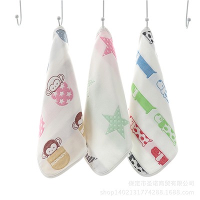 Winter gauze children's eating bib, soft breathable handkerchief