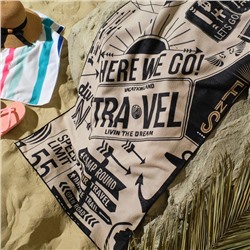 Полотенце пляжное «Этель» Travel, 70×140 см, 250 г/м², 100% п/э