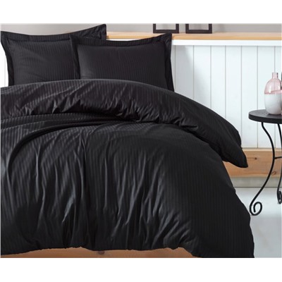 Комплект Постельного Белья Евро 2 сп. Сатин Elegant Stripe Saten - cotton box