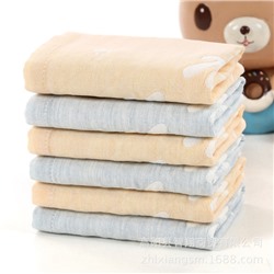 Creative gauze handkerchief, children's eating bib, with little bears, wholesale
