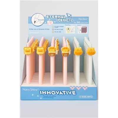 Бесконечный карандаш "Cheese", mix, шоу-бокс 36 шт.