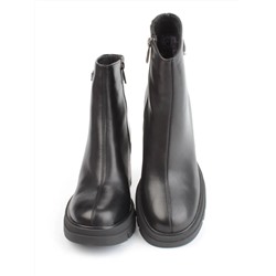 04-M3153-3570-42M-11 BLACK Ботинки зимние женские (натуральная кожа, натуральный мех)