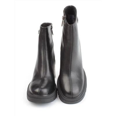 04-M3153-3570-42M-11 BLACK Ботинки зимние женские (натуральная кожа, натуральный мех)