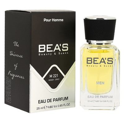 Beas M221 Hugo Boss Bottled Intense Men edp 25 ml, Парфюм мужской Beas M221 создан по мотивам аромата Hugo Boss Bottled Intense