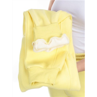 03 YELLOW Брюки спортивные женские на флисе (100% хлопок) 7986