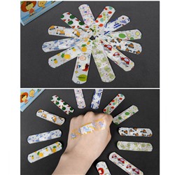 Водонепроницаемые детские лейкопластыри с рисунками ПРОЗРАЧНЫЕ, Набор 120 шт.