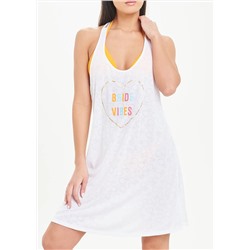 Bride Vibes Burnout Beach Dress