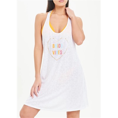 Bride Vibes Burnout Beach Dress