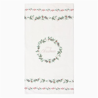 Полотенце новогоднее «Этель» «Merry Christmas» 40×73 см, 100% хлопок, саржа 190 г/м²