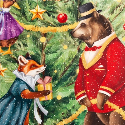 Фартук новогодний "Этель" Noble Christmas 60х70см, 100% хлопок, саржа 190 гр/м2