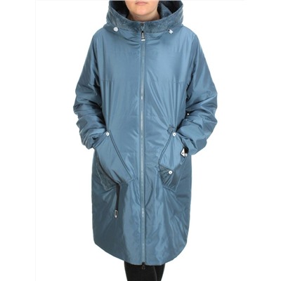 BM-15 GRAY/BLUE Куртка демисезонная женская (100 гр. синтепон)