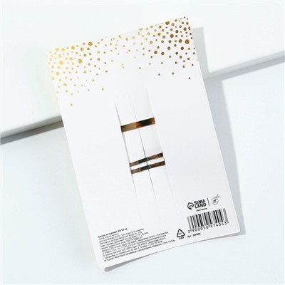 Заколки для волос With love, 2 шт, 8 х 12 см