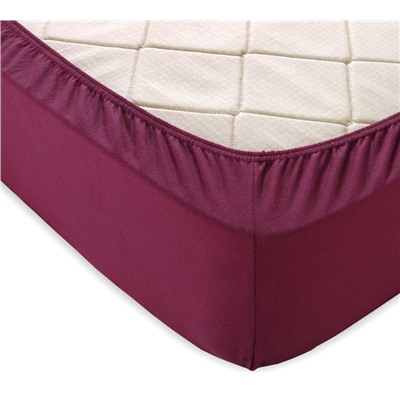 Простыня трикотажная на резинке Винный 140гр-м² Текс-Дизайн