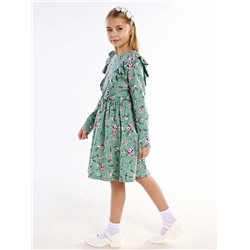 Детское платье "Красотка" / Веточки на зеленом
