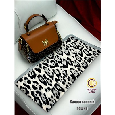 Платок утепленный Леопардовый Арт 3111/5 серый