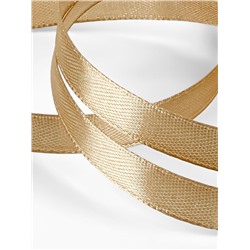 Лента атласная, 10 мм, 23±1 м, золотисто-бежевая №186