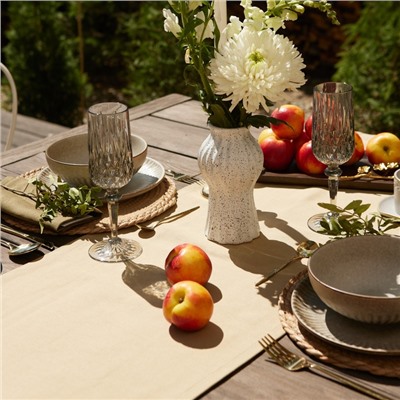 Дорожка на стол Этель Kitchen 40×146 см, бежевая, 100% хлопок, саржа 250 г/м²