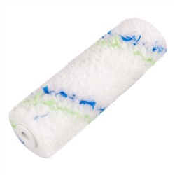 Мини-валик сменный "Водные краски", 110 мм, ворс 12 мм, D 16 мм, D ручки 6 мм, полиэстер Сибртех