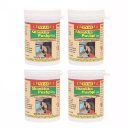 Набор Шанкха Пушпи (4 x 100 таб), Shankha Pushpi Set, произв. Vyas