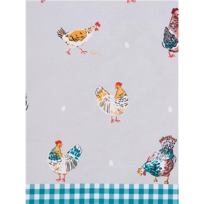 Скатерть пасхальная, Этель Chicken Ranch 220х147 см, 100% хлопок, репс 210 г/м2