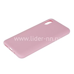 Задняя панель для Xiaomi  Redmi 9A Силикон матовый (розовая)