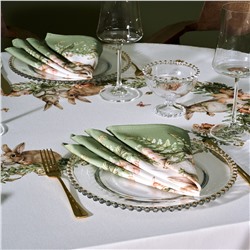 НАБОР САЛФЕТОК ИЗ 2-Х ШТ "SENSE" 40Х40СМ, ЗЕЛЕНЫЙ, 100% ХЛОПОК, ТВИЛ,