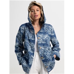 Пыльник Летний день (бело-синий) Б15182-8М