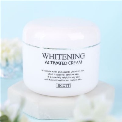 Jigott Антивозрастной крем для лица осветляющий / Whitening Activated Cream, 100 мл